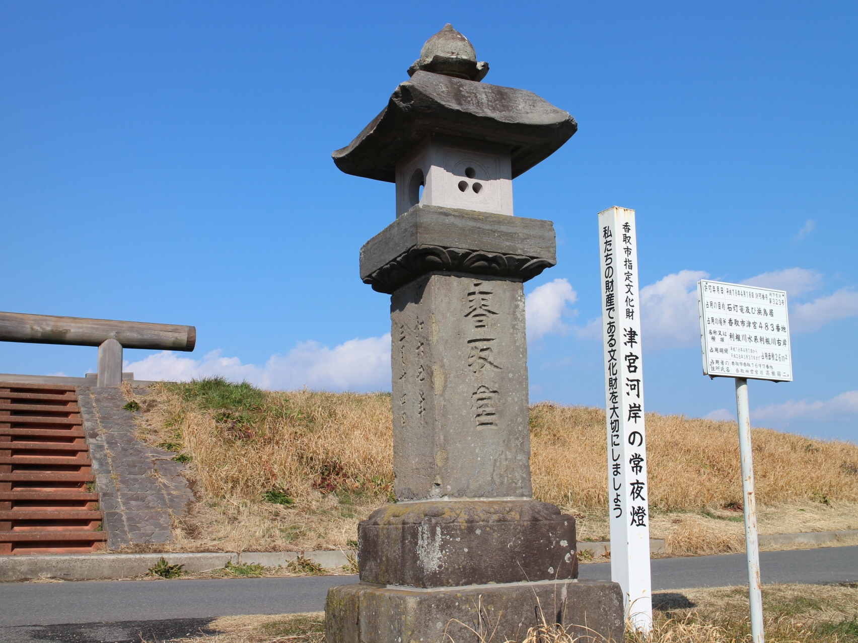 津宮河岸の常夜燈